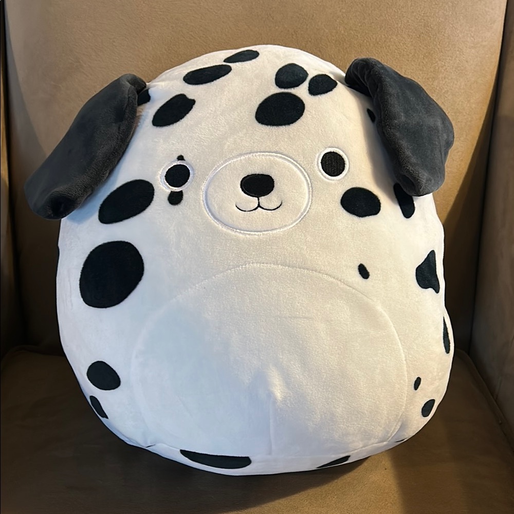 Squishmallow Dalmatian Plush Toy - Black and White